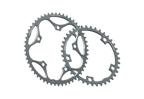 Stronglight Kettenblatt 39 Zähne 110 mm 5 Arm - Kettenblatt für Straßenrennrad, aus robustem Alu 5083 in Silber, leicht mit nur 49 g und ideal für 9- und 10-fach Systeme.