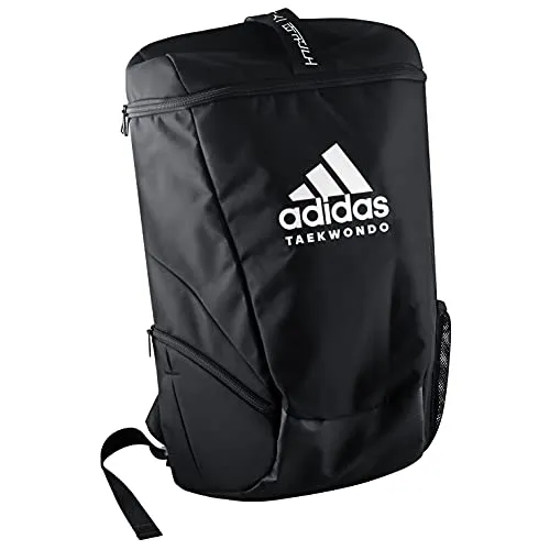 adidas Taekwondo Rucksack schwarz/weiß, adiACC090 (L, 43L) von adidas