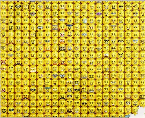 Chronicle Books Puzzle LEGO® Gesichter, Puzzleteile