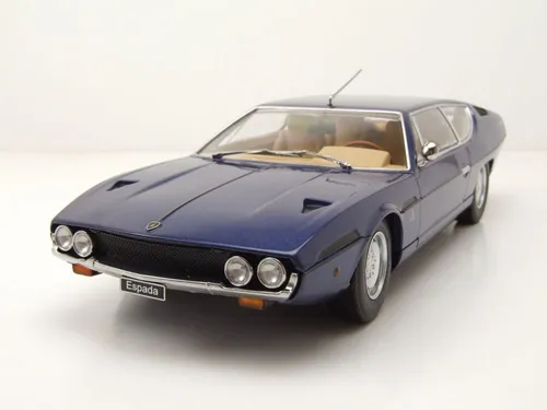 Lamborghini Espada S2 Coupe 1970 V12 Bertone 1:18 - Detailgetreues Modellauto im Maßstab 1:18, ideal für Sammler und Auto-Enthusiasten. Perfekt für die Vitrine, mit Karton und Halterung.