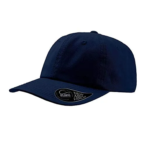 Dad Hat Strapback Cap Basecap Baseballcap Kappe Käppi Baumwollcap Cap Basecap (One Size - dunkelblau)