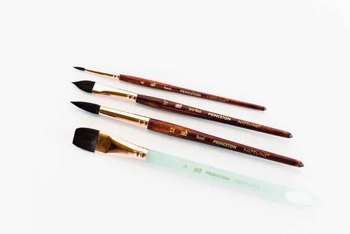 Produktbild PRINCETON Artist Brush Neptune SET4 Pinsel Serie 4750SET300 Aquarell