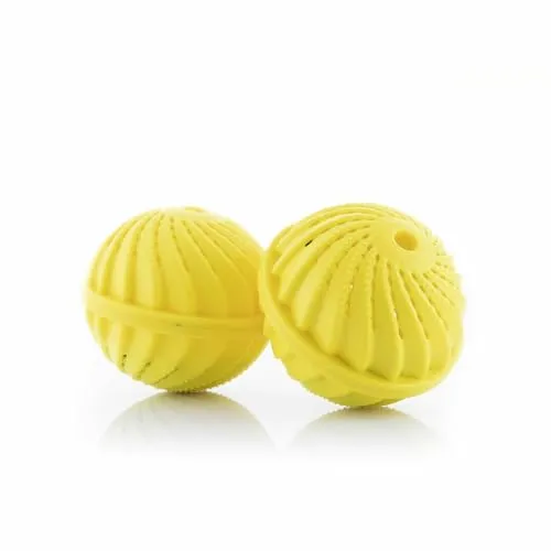 InnovaGoods® Waschbälle Delieco, Wäschewaschen ohne Waschmittel, Waschbälle für die Kleidung, kompaktes und leichtes Design, ideal für Zuhause, Gelb