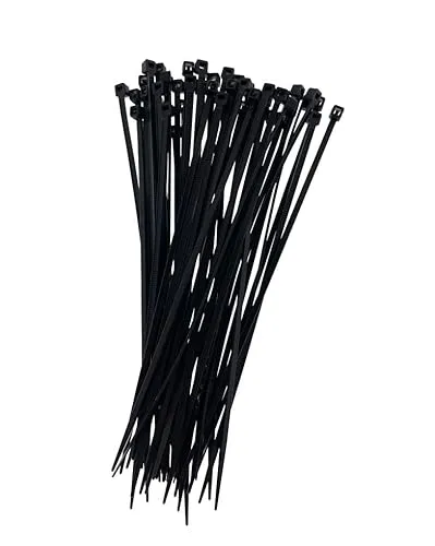TrendLine Kabelbinder 15cm 50 Stück schwarz Kabelbinder-Set