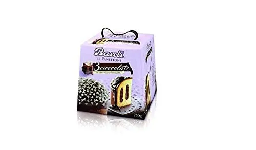Bauli Panettone 3 Cioccolati Kuchen mit Schokoladenüberzug 750g