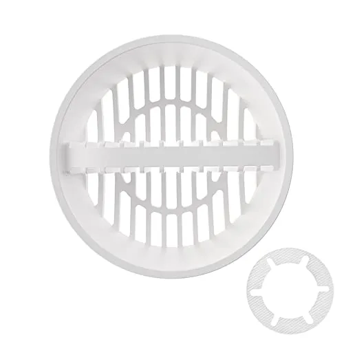 1x Trapflex Haarsieb/Haarfilter + 1x Haarfänger (Kompatibel mit Tempoplex Ablaufgarnitur Modellnummer 6961, 6962, 6963 ersetzt Teilenummer 582951/6961.96)