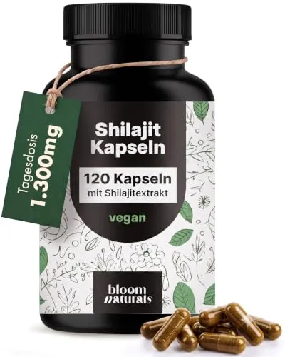 Mumijo Shilajit Kapseln hochdosiert – 120 Kapseln – 1300 mg pro Tag