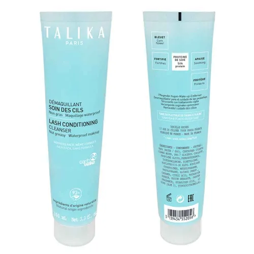 Talika Eye Contour Lash Conditioning Cleanser - Sanfter Wimpernreiniger - Make-up Entferner, der wasserfestes Make-up mühelos entfernt und Wimpern sowie Augenbrauen stärkt. Enthält beruhigendes Kornblumenwasser und ist in einer umweltfreundlichen Tube verpackt.