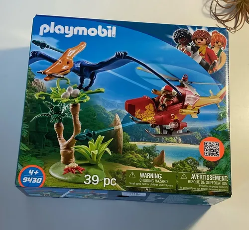 Playmobil 9430 Helikopter mit Flugsaurier - 39 Teile - ab 4 Jahren - NEU