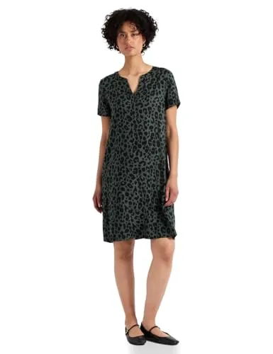 Street One Damen Gemustertes Twill-Kleid in grün von Street One