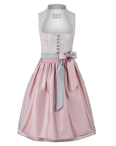Stockerpoint Damen Monroe Midi Dirndl in Altrosa, Größe 42 in pink von Stockerpoint