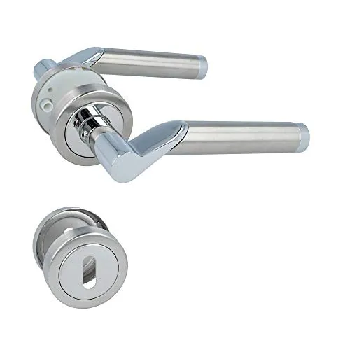 Türdrücker Türklinke Drückergarnitur Modell Silvio Edelstahl Buntbart