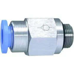 Riegler Gerades Rückschlagventil »Blaue Serie« Schlauch-Gewinde, G 1/8 a., 201.184-2