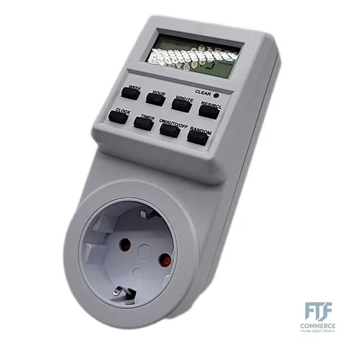 Vinabo Digitale Zeitschaltuhr, Steckdose mit 10 Konfigurierbaren wöchentlichen P