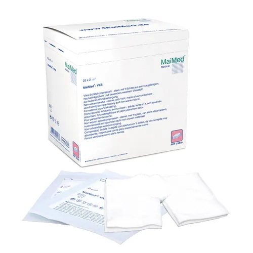 MaiMed® Vlies-Schlitzkompressen 5 x 5 cm 6 fach steril