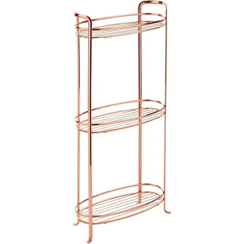 Badregal Vintage 3 Körbe rotgold Handtuchhalter Standregal Badezimmer mDesign