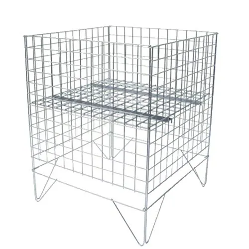 GERSO Schlagerkorb 400 x 400 x 780 mm - Praktischer Präsentationskorb für den Einzelhandel, robust und wetterfest. Ideal für Veranstaltungen mit verstellbarem Hintergrund. Maße: 400 x 400 x 780 mm, max. Belastung 20 kg.