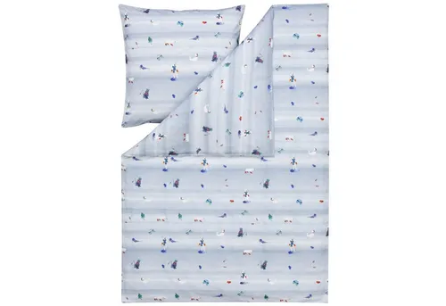 Estella Bettwäsche Arktis 4425 610 Taube, Flanell in blau von ESTELLA