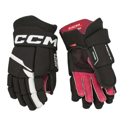 CCM Next Handschuhe Senior HGNEXT23, 14 Zoll, Schwarz/Weiß - Eishockey-Spielerhandschuhe mit optimalem Grip und Flexibilität für maximale Leistung auf dem Eis.