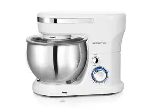 Emerio Küchenmaschine KM-123117 - Vielseitige Küchenhilfe - Küchenmaschinen mit 5 L Edelstahl Rührschüssel und 6 Geschwindigkeitsstufen. Ideal für Back- und Kochliebhaber, inkl. Rührbesen und Knethaken.