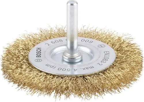 Bosch Accessories Scheibenbürste, gewellt, vermessingt, 75 mm, 0,2 mm, 10 mm, 4500 U/ min 2608622009 1 St.