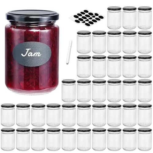 Absovetu 20er Set Einmachgläser 350ml mit Schraubdeckel