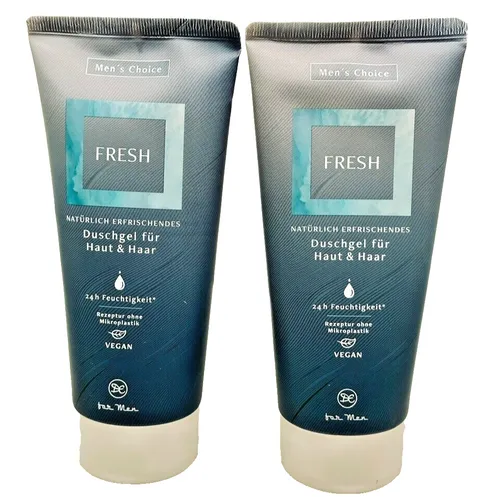 2er Pack Dresdner Essenz Duschgel & Shampoo Men's Choice Fresh 2 x 200 ml