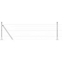 vidaXL Zaun mit Pfosten Silber 0,6 x 25 m aus Stahl - Gartenzaun aus hochwertigem, wetterbeständigem Stahl, ideal für eine sichere Abgrenzung von Gärten oder Terrassen. Robuste, pulverbeschichtete Oberfläche für langanhaltende Farben und minimalen Pflegeaufwand.