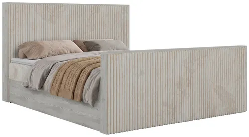 MKS MÖBEL Boxbett NORDIC DUO – Komfortables Doppelbett mit Stauraum