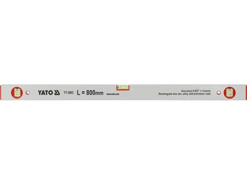 TRIZERATOP Wasserwaage Poziomnica 800mm 3-libelki (2-pionowe), (Wasserwaage 80cm 3 Libellen)