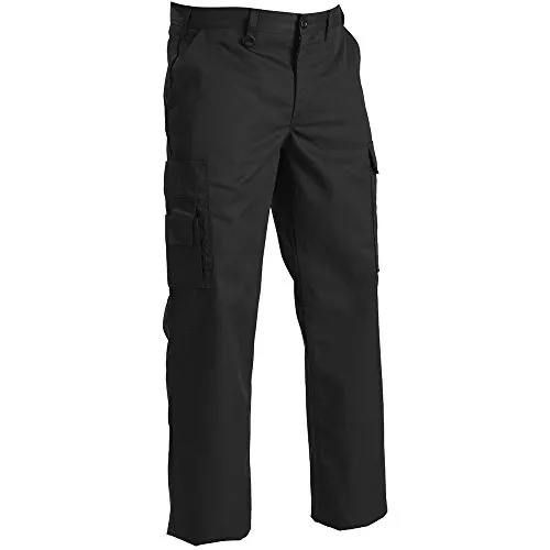 Blaklader 14001800 Cargo-Hosen, Schwarz, Größe D124 - Robuste Cargo-Hosen für Profis, ausgestattet mit praktischen Taschen und vorgeformten Knien. Ideal für anspruchsvolle Arbeitsumgebungen, gefertigt aus strapazierfähigem Material für höchsten Tragekomfort.