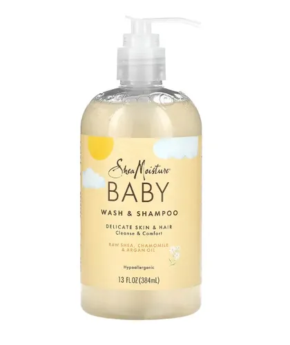 Produktbild SheaMoisture, Baby Duschlotion & Shampoo, Weihrauch & Myrrhe, 384 ml