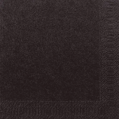 Servietten 3lagig Tissue Uni schwarz, 33 x 33 cm, 20 Stück in schwarz von Duni
