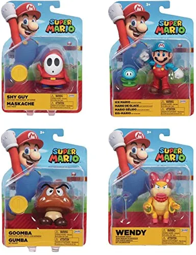 Funko Super Mario Wave 30 Super Mario Bros Figuren, 10 cm, 6 Stück