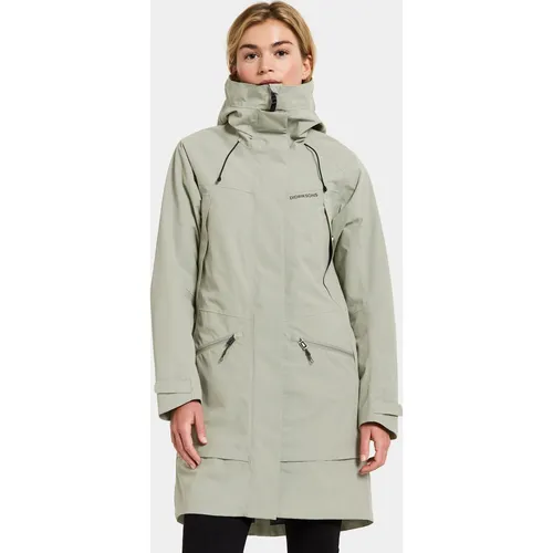 Didriksons Ilma WNS Parka 8 - Wasserdicht und Atmungsaktiv - Funktionsjacke für Damen mit 10.000 mm Wassersäule und 10.000 g/m²/24h Atmungsaktivität. Ideal für jedes Wetter und urbanen Stil, mit verstellbarer Kapuze und reflektierenden Details.