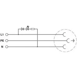 Phoenix Contact Schaltschrank-Steckdose EO-CF/PT/LED Grau 1 St - Grau