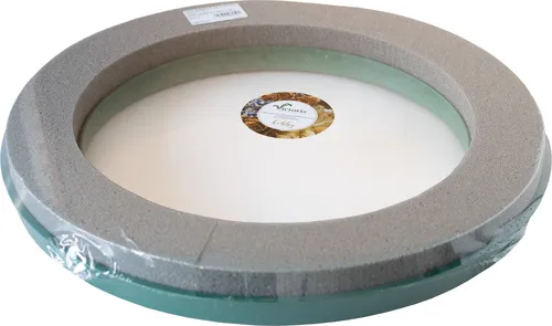 Creativery Bastelmoos 40cm - Trocken Steckschaum Kranz - Bastelzubehör für kreative Floristik, ideal für Trockenblumen und Kunstblumen. Perfekt für Hochzeitsdeko, Geburtstagsgestecke und saisonale Arrangements.