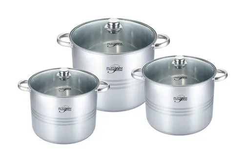 cofi1453 Topf-Set 6 tlg Edelstahl