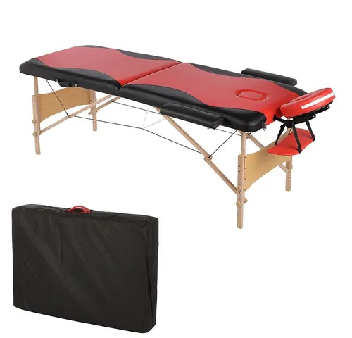Mucola Massageliege 2 Zonen mit ergonomischer Kopfstütze - Mobile Massageliege für Therapeuten und Wellness zu Hause, höhenverstellbar und mit extra dicker Polsterung für optimalen Liegekomfort.