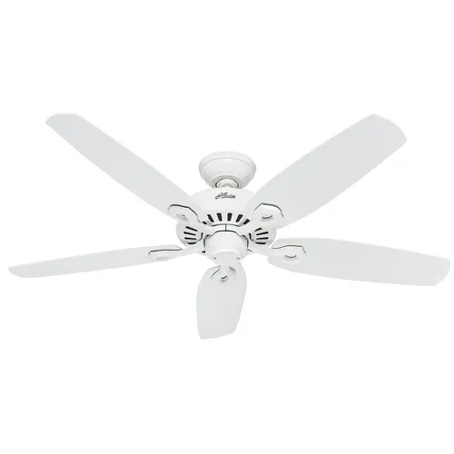 Hunter Deckenventilator Builder Elite mit Zugschnur - Ventilator mit 132 cm Durchmesser, 3 Geschwindigkeiten, ideal für optimale Luftzirkulation im Raum, leise im Betrieb mit max. 46 dB(A) für angenehme Atmosphäre.