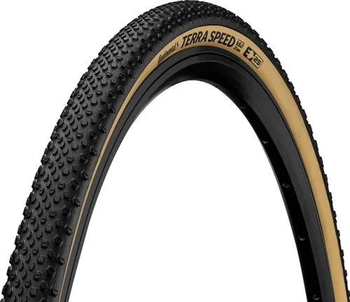 Continental Speed Protection Drahtreifen, schwarz/Creme - Fahrradreifen mit revolutionärem Tubeless-Ready-Fuß für erhöhte Haltbarkeit, verbesserte Luftretention und optimalen Rollwiderstand – ideal für anspruchsvolle Radfahrer.