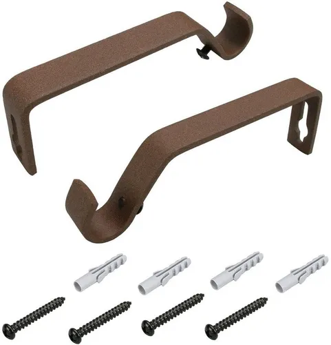 Liedeco Träger, Gardinenstangen, (Set, 2-St), für Gardinenstangen Ø 16 mm