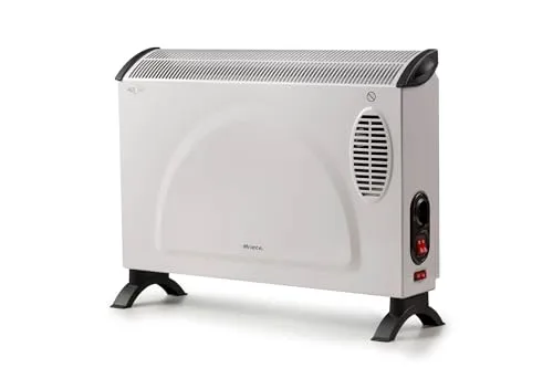Ariete 8210 Konvektor, 800 W-200 W, 3 Leistungsstufen, regelbares Thermostat, Überhitzungsschutz, geräuscharm, energiesparend, Turbo-Lüfter, weiß