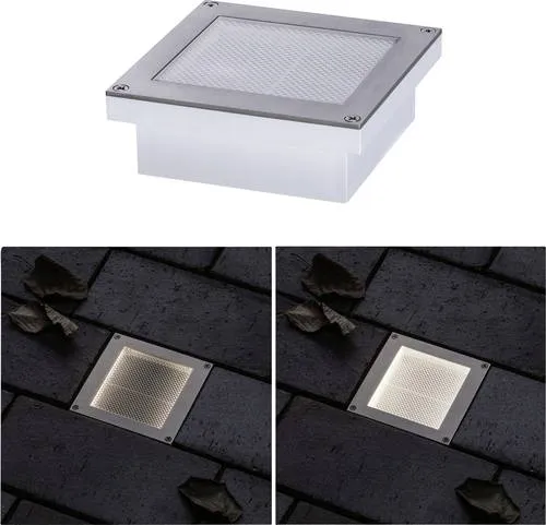Paulmann 94336 Bodeneinbauleuchte LED 3W Aluminium, Grau - Lampen: Wasserdichte Bodeneinbauleuchte mit Bewegungsmelder, ideal für begehbare Außenbereiche, robust und nahezu unsichtbar.