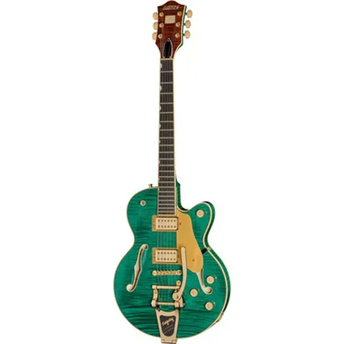 Gretsch Broadkaster Jr. LX TRP AR - Semi-Hollow E-Gitarre mit modernem Gretsch-Sound, ausgestattet mit Pro Twin Six Humbuckern und innovativem Channel-Core Block für hohen Spielkomfort und Klangvielfalt. Inklusive hochwertigem Hardshell-Case.