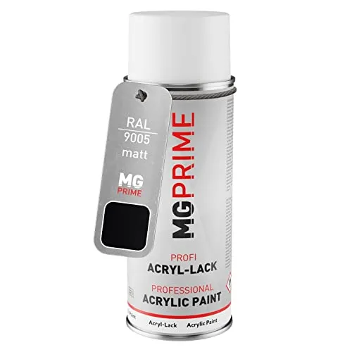 MG PRIME RAL 9005 Tiefschwarz/Jet black Spraydose 400 ml matt schnelltrocknend