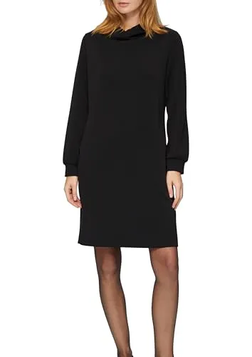 s.Oliver Sweat-Kleid mit Wasserfall-Ausschnitt - Locker geschnittenes Kleid aus Interlockjersey mit elegantem Wasserfall-Ausschnitt und praktischer Eingrifftasche, ideal für lässige Anlässe und den täglichen Komfort.