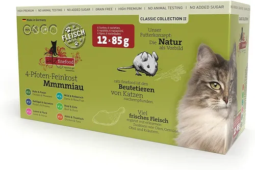 CATZ FINEFOOD MULTIPACK KATZENFUTTER KATZEN HOCHWERTIGES NASSFUTTER 12 x 85gr