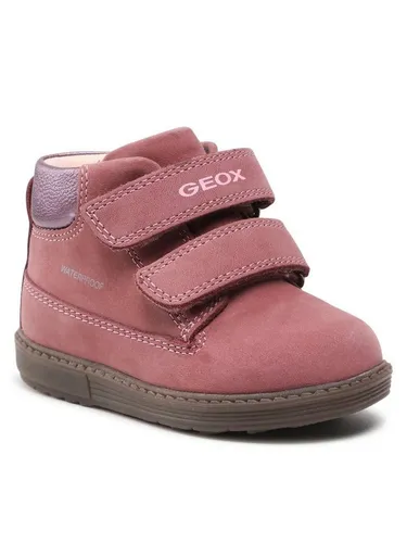 Geox Baby - Mädchen B Hynde Girl Wpf Stiefeletten, Dk Pink, 20 EU - Stiefel für Mädchen, atmungsaktive Sohle und flexibles Design für optimalen Tragekomfort, ideal für kalte Tage dank warmem Wollfutter und wetterfestem Material.