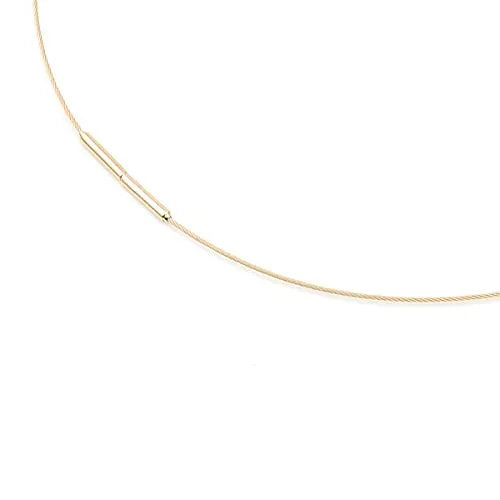 Boccia Damen-Collier Stahl Gp 0802-0242 - Ketten für Damen, elegantes vergoldetes Edelstahl-Collier mit modernem Design und sicherem Titan-Verschluss, perfekt für jeden Anlass.